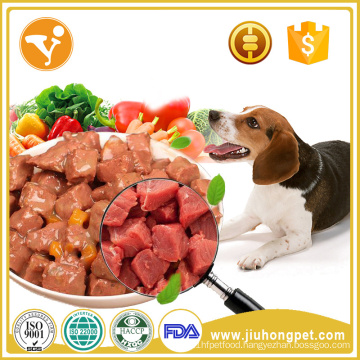 Beef flavor Aluminium and good quality wet pet food